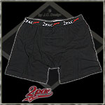 2PAC COLLECTION BOXER SHORT UNTERHOSE BLACK