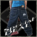 2PAC COLLECTION BAGGY JEANS THE GOTHIC DARK BLUE NEW