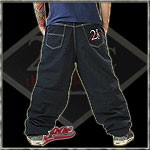 2PAC COLLECTION BAGGY JEANS THE ORIGINAL DARK BLUE
