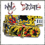 USA-STYLEZ NYC BELT G�RTEL "DEATH OR GLORY" YELLOW