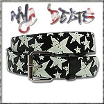USA-STYLEZ NYC BELT G�RTEL "DESTROYED STARS" BLACK