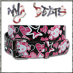 USA-STYLEZ NYC BELT G�RTEL "FUZZY SKULL STAR" BLACK
