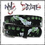 USA-STYLEZ NYC BELT G�RTEL "GRASS SMOKER" BLACK