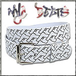 USA-STYLEZ NYC BELT G�RTEL "INSIDE OUT" WHITE