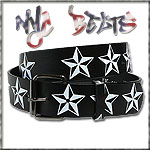 USA-STYLEZ NYC BELT G�RTEL "LONE STAR" BLACK
