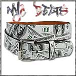 USA-STYLEZ NYC BELT G�RTEL "MILLION DOLLAR BABY" WHITE