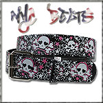 USA-STYLEZ NYC BELT G�RTEL "SKULL EXPLOSION" BLACK
