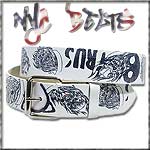 USA-STYLEZ NYC BELT G�RTEL "THE WICKED" WHITE