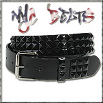 USA-STYLEZ NYC NIETEN BELT ALL RIVET BLACK