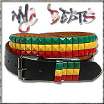 USA-STYLEZ NYC NIETEN BELT JAMAIKA LOVER BLACK