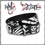 USA-STYLEZ NYC BELT G�RTEL "MISFITS SKULL" BLACK