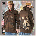 ECKO UNLTD. ZIPPER HOODY DOZER HOOD DESERT BROWN