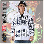 ECKO UNLTD. ZIPPER HOODY GYLE RISE HOOD BLEACH WHITE
