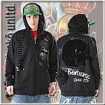 ECKO UNLTD. ZIPPER HOODY RAW WRITER HOOD BLACK