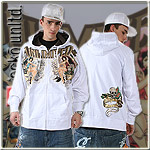 ECKO UNLTD.� FULL ZIPPER HOODY TEMPTRESS BLEACH WHITE