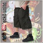 ECKO UNLTD. BERMUDA BAGGY SHORT SANDTRAP DARK SLATE