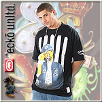 ECKO UNLTD. JERSEY T-SHIRT MEAN MUG BLACK NEW