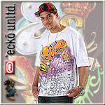 ECKO UNLTD. JERSEY T-SHIRT STREETS IS WATCHING WHITE