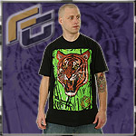 FUYA COUTURE JERSEY TEE BENGAL TIGER BLACK