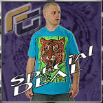 FUYA COUTURE JERSEY TEE BENGAL TIGER BLUE