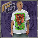 FUYA COUTURE JERSEY TEE BENGAL TIGER WHITE