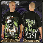 FUYA USA JERSEY TEE SHIRT 2PAC SKULL BLACK