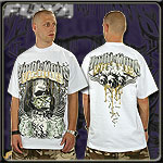 FUYA USA JERSEY TEE SHIRT AMBITIOUS & VICIOUS WHITE