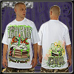 FUYA USA JERSEY TEE SHIRT CAKE MAKE A WISH WHITE