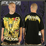 FUYA USA JERSEY TEE SHIRT GOLDEN LION BLACK