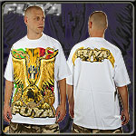 FUYA USA JERSEY TEE SHIRT GOLDEN LION WHITE