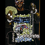 FUYA USA JERSEY TEE SHIRT HOOD FLOW BLACK