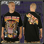 FUYA USA JERSEY TEE SHIRT ILLEGAL EAGLE BLACK