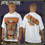 FUYA USA JERSEY TEE SHIRT ILLEGAL EAGLE WHITE