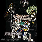 FUYA USA JERSEY TEE SHIRT STREET DREAMS BLACK
