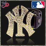 MASTER DIS BELT & BUCKLE NEW YORK YANKEES RS GOLD