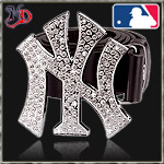 MASTER DIS BELT & BUCKLE NEW YORK YANKEES RS SILVER