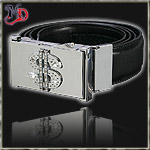 MASTER DIS BELT & BUCKLELIGHTER $ DOLLAR $ BLACK