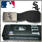 MASTER DIS WOVEN BELT MLB CHICAGO WHITE SOX BLACK