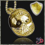 MASTER DIS NECKLACE 24K GOLD PLATED "CAP"