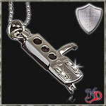 MASTER DIS NECKLACE 925 STERLING SILVER "NEEDLE"