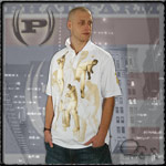 PHAT FARM POLO KNIT JERSEY BASE LINE WHITE