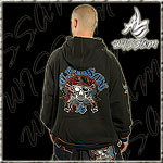 AL WISSAM ZIPPER HOODY SWEATER PIRATES REVENGE BLACK