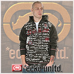 ECKO UNLTD.� ZIPPER HOODY ENCRYPTED HOODIE PIRATE GREY