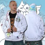 ECKO UNLTD. ZIPPER HOODY PROFIT HOODY BLEACH WHITE