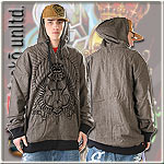 ECKO UNLTD.� ZIPPER HOODY RIDE EM`HIGH BLACK