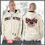 ECKO UNLTD.� ZIPPER HOODY RINGSIDE HOODIE ANT WHITE