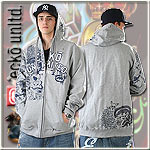 ECKO UNLTD.� ZIPPER HOODY SO ONE SIDED ATHLETIC ASH