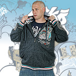 ECKO UNLTD. ZIPPER HOODY SULTAN HOODY DARK SLATE
