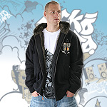 ECKO UNLTD.� WINTER ZIPPER HOODY THE CROSSING HOOD BLACK