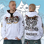 ECKO UNLTD.� FULL ZIP HOODY TITAN HOOD BLEACH WHITE